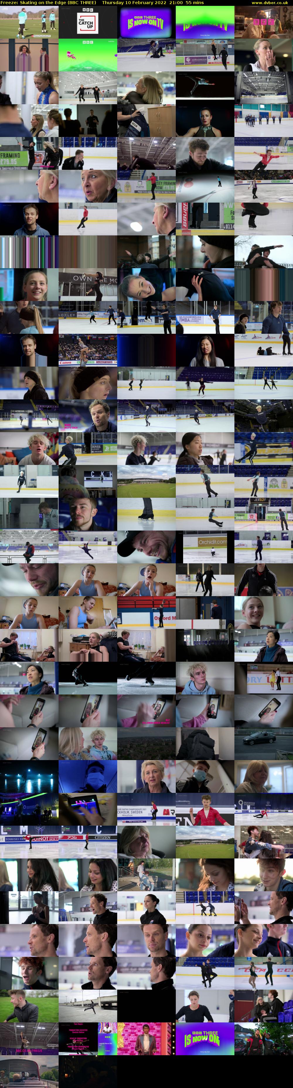Freeze: Skating on the Edge (BBC THREE) Thursday 10 February 2022 21:00 - 21:55