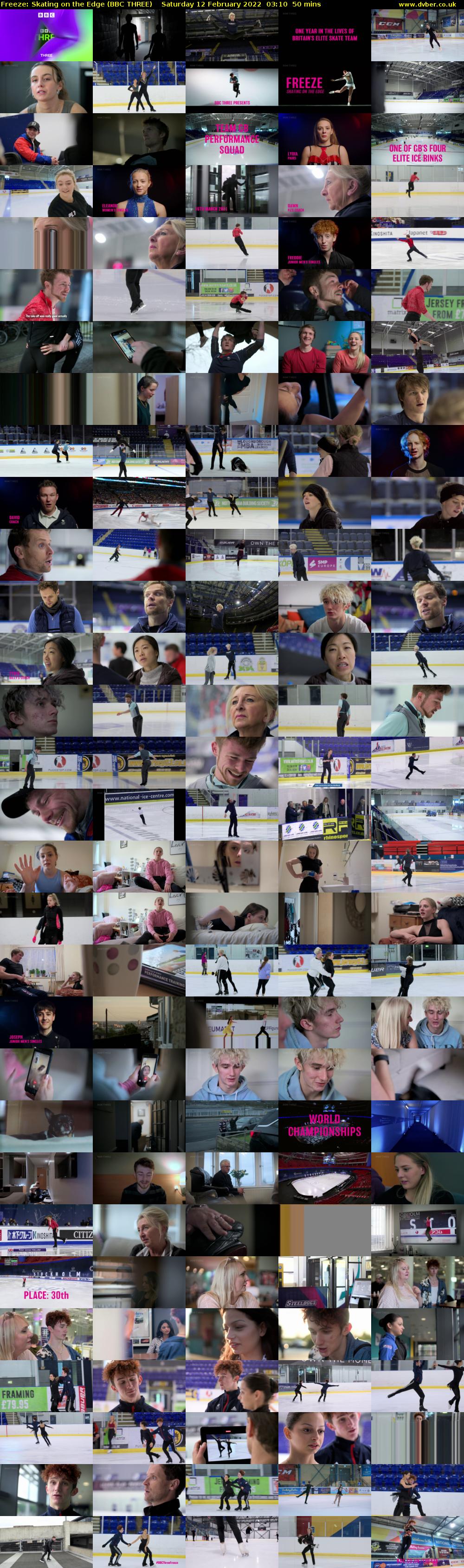 Freeze: Skating on the Edge (BBC THREE) Saturday 12 February 2022 03:10 - 04:00