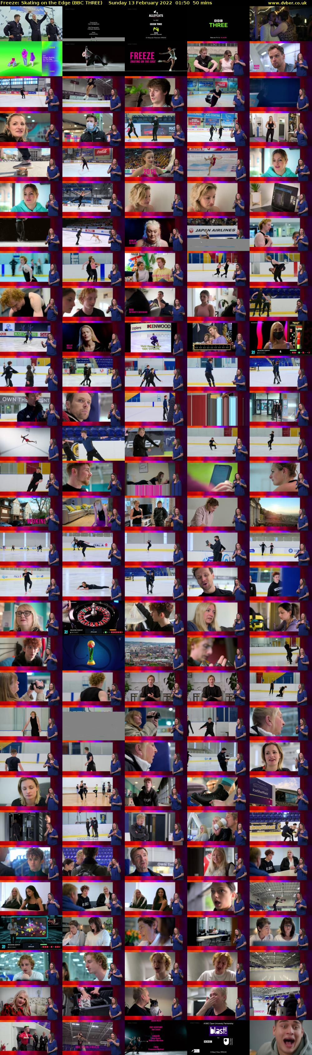 Freeze: Skating on the Edge (BBC THREE) Sunday 13 February 2022 01:50 - 02:40