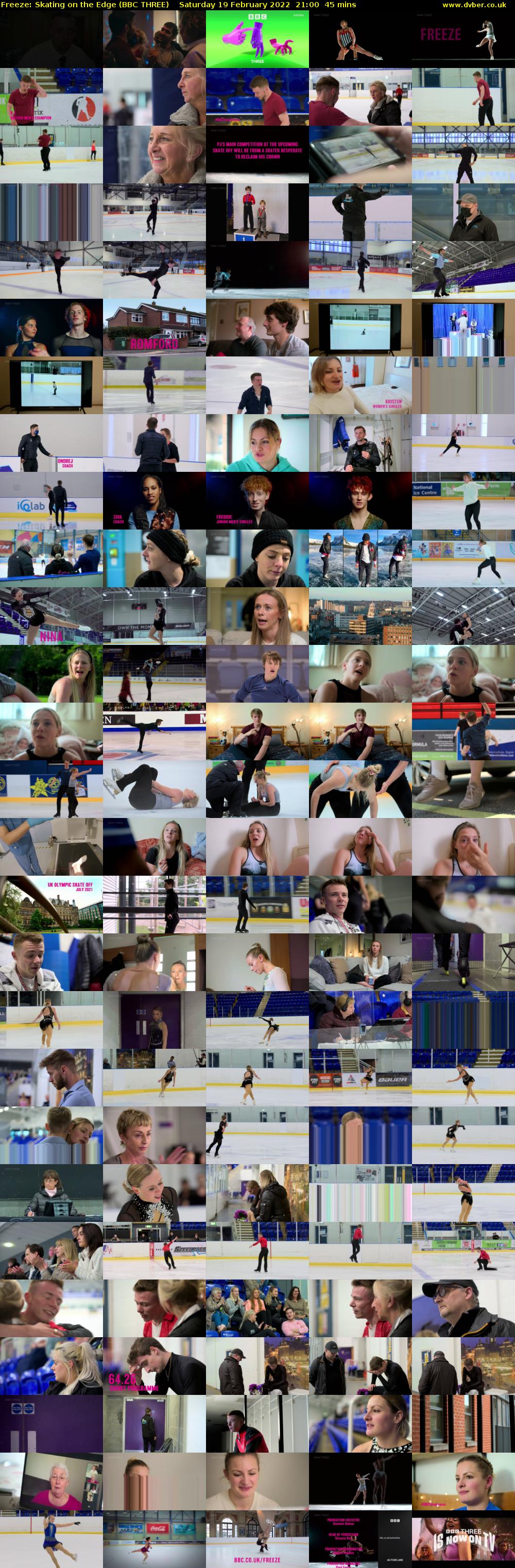 Freeze: Skating on the Edge (BBC THREE) Saturday 19 February 2022 21:00 - 21:45