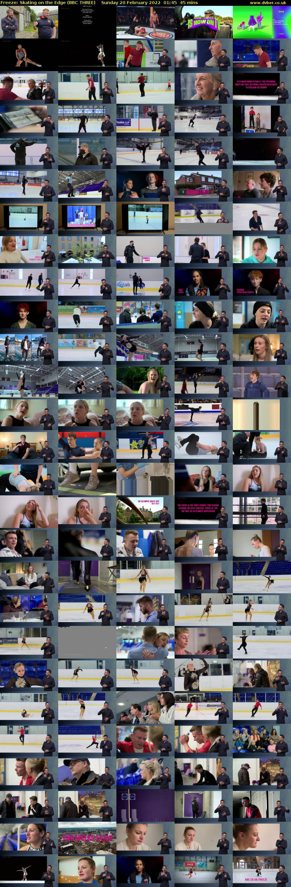 Freeze: Skating on the Edge (BBC THREE) Sunday 20 February 2022 01:45 - 02:30