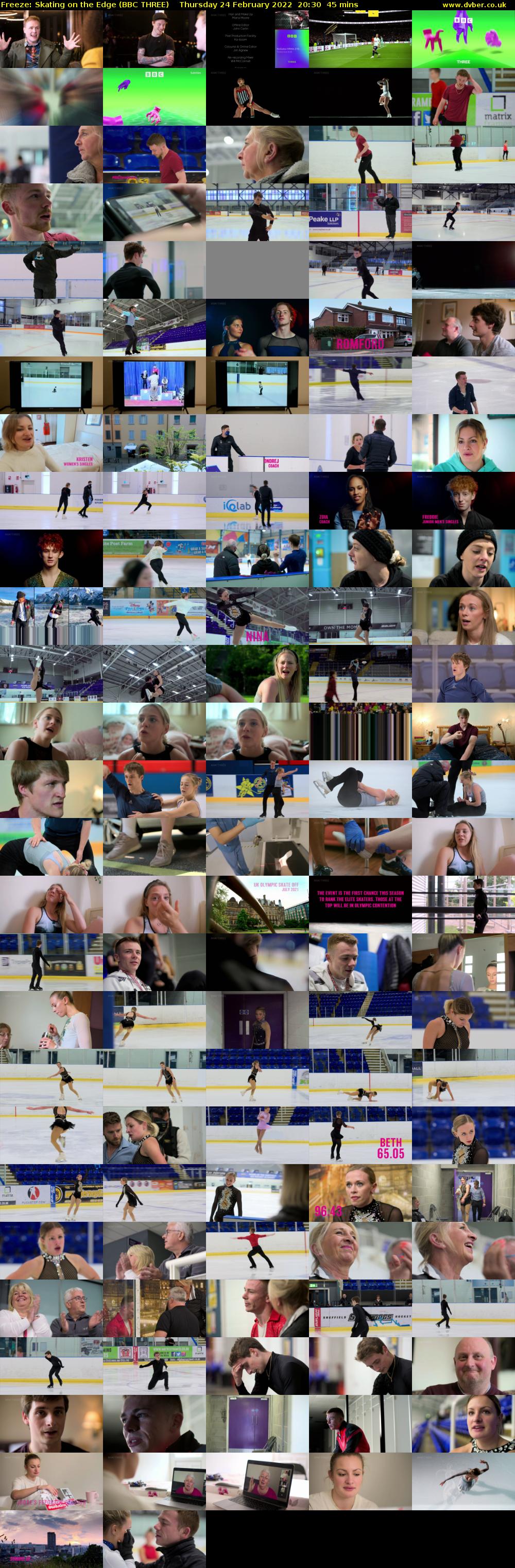 Freeze: Skating on the Edge (BBC THREE) Thursday 24 February 2022 20:30 - 21:15