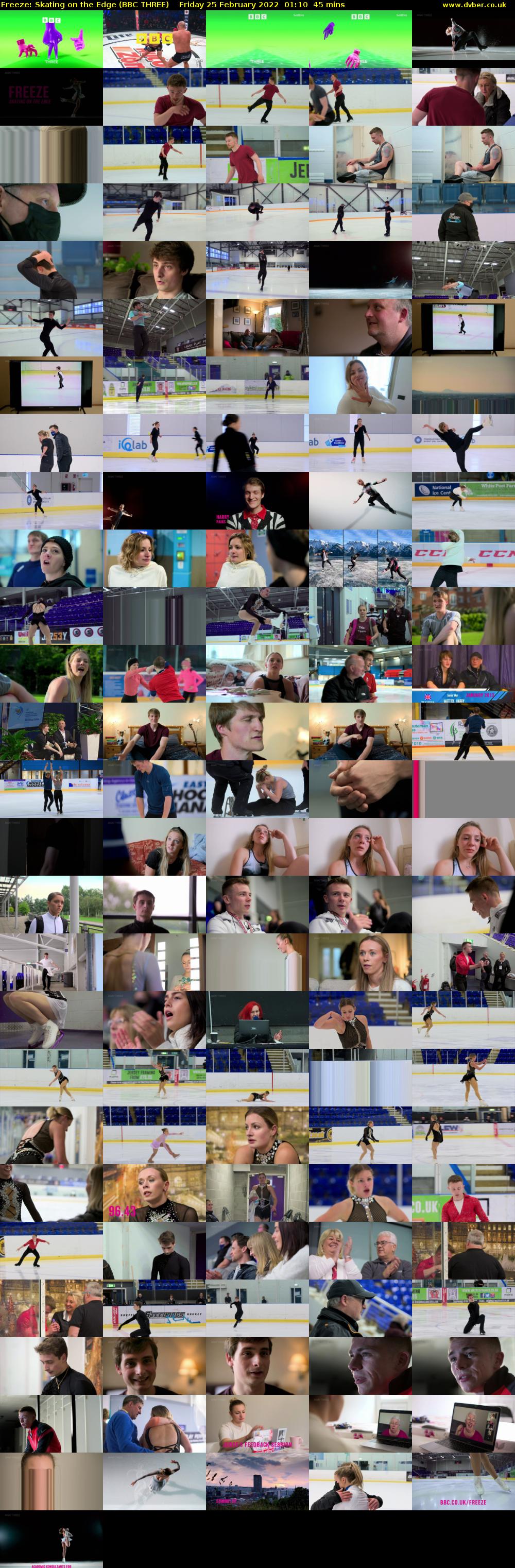 Freeze: Skating on the Edge (BBC THREE) Friday 25 February 2022 01:10 - 01:55