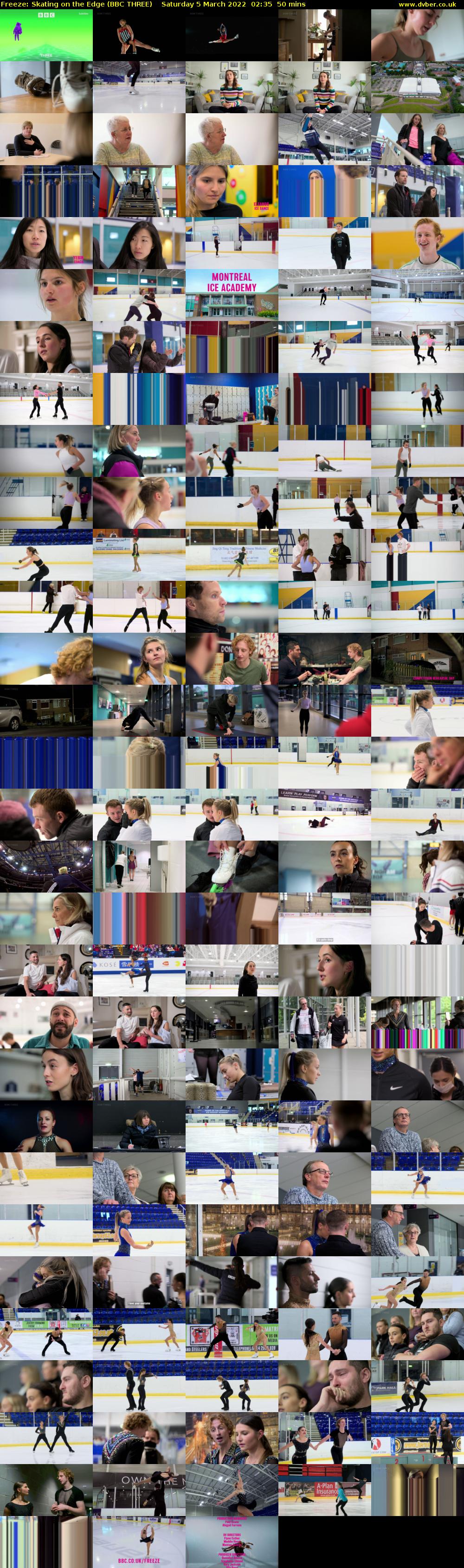 Freeze: Skating on the Edge (BBC THREE) Saturday 5 March 2022 02:35 - 03:25