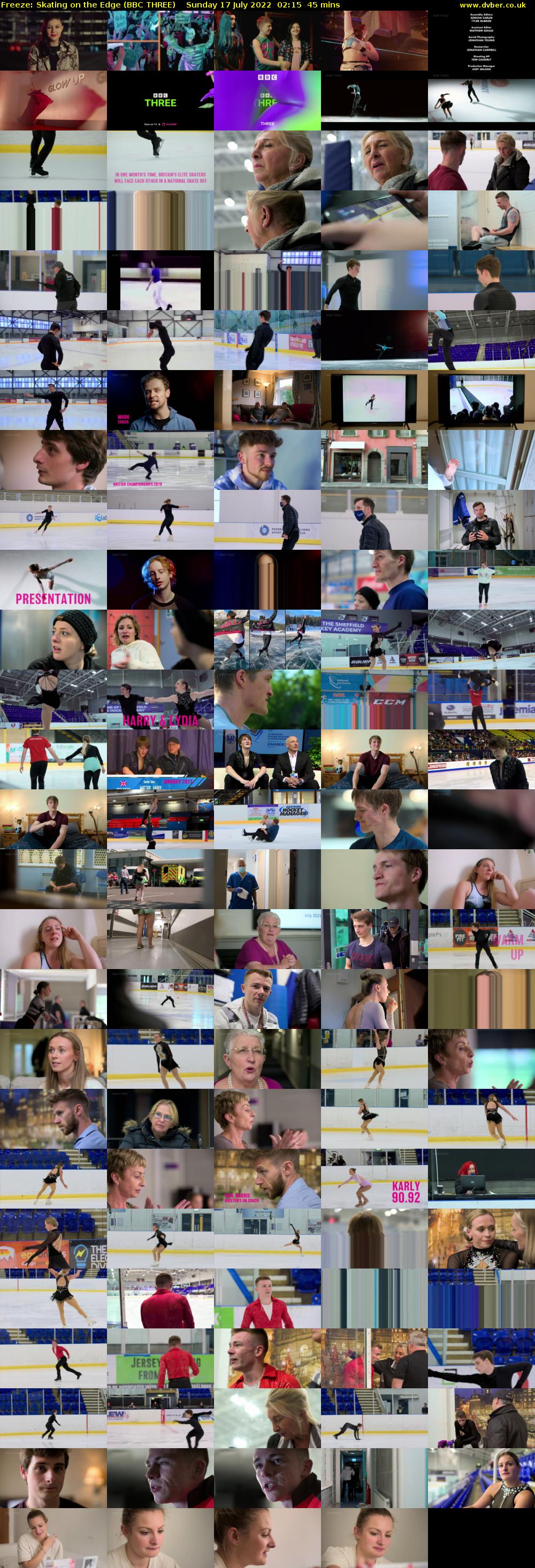 Freeze: Skating on the Edge (BBC THREE) Sunday 17 July 2022 02:15 - 03:00