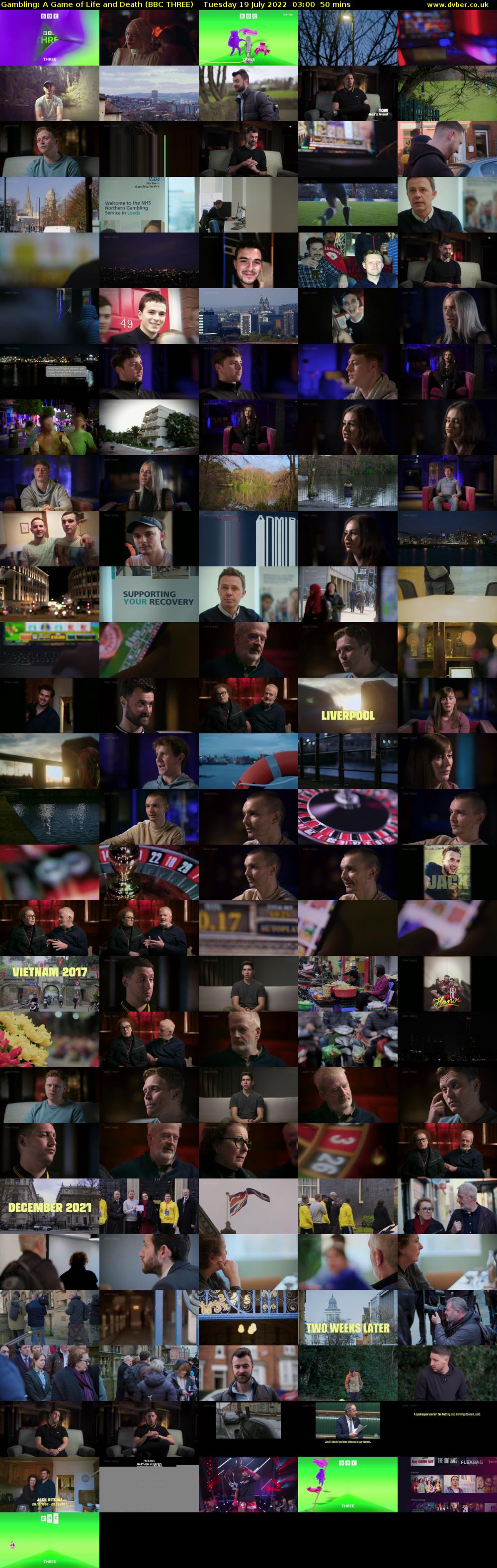 Gambling: A Game of Life and Death (BBC THREE) Tuesday 19 July 2022 03:00 - 03:50