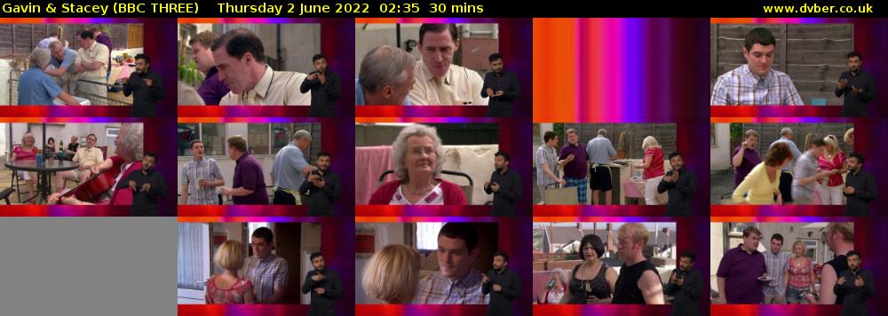 Gavin & Stacey (BBC THREE) Thursday 2 June 2022 02:35 - 03:05