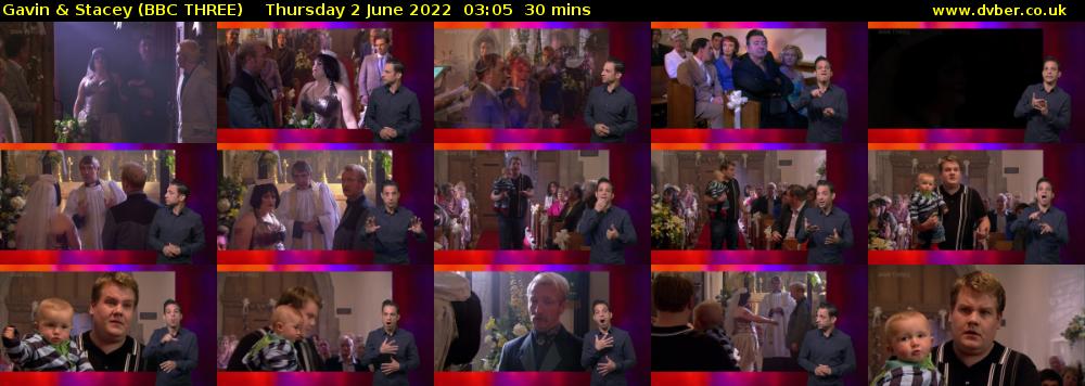 Gavin & Stacey (BBC THREE) Thursday 2 June 2022 03:05 - 03:35