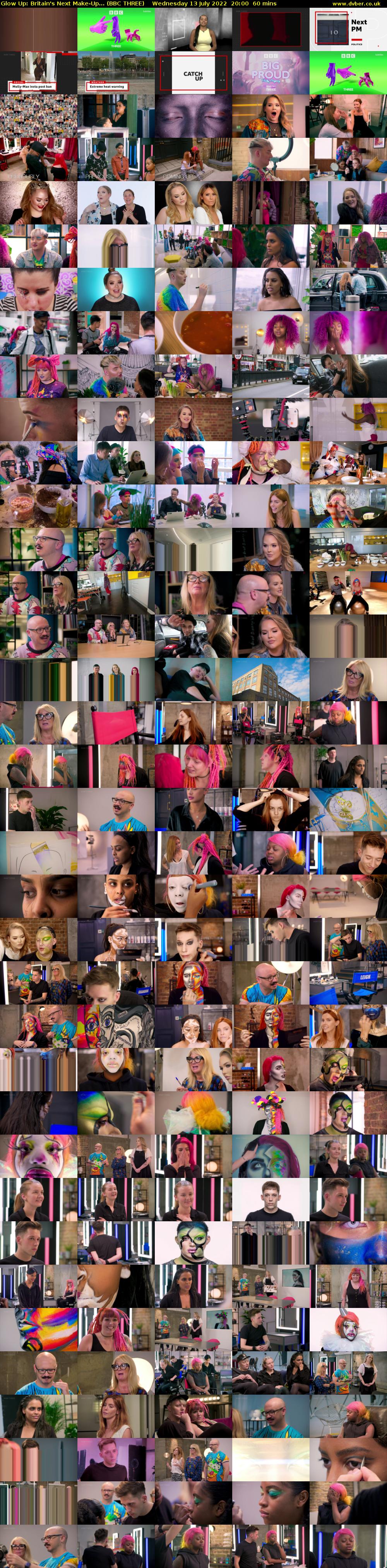 Glow Up: Britain's Next Make-Up... (BBC THREE) Wednesday 13 July 2022 20:00 - 21:00