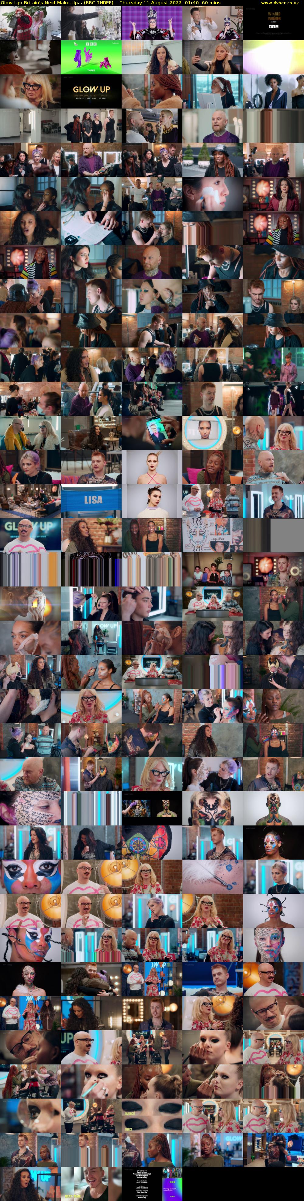 Glow Up: Britain's Next Make-Up... (BBC THREE) Thursday 11 August 2022 01:40 - 02:40