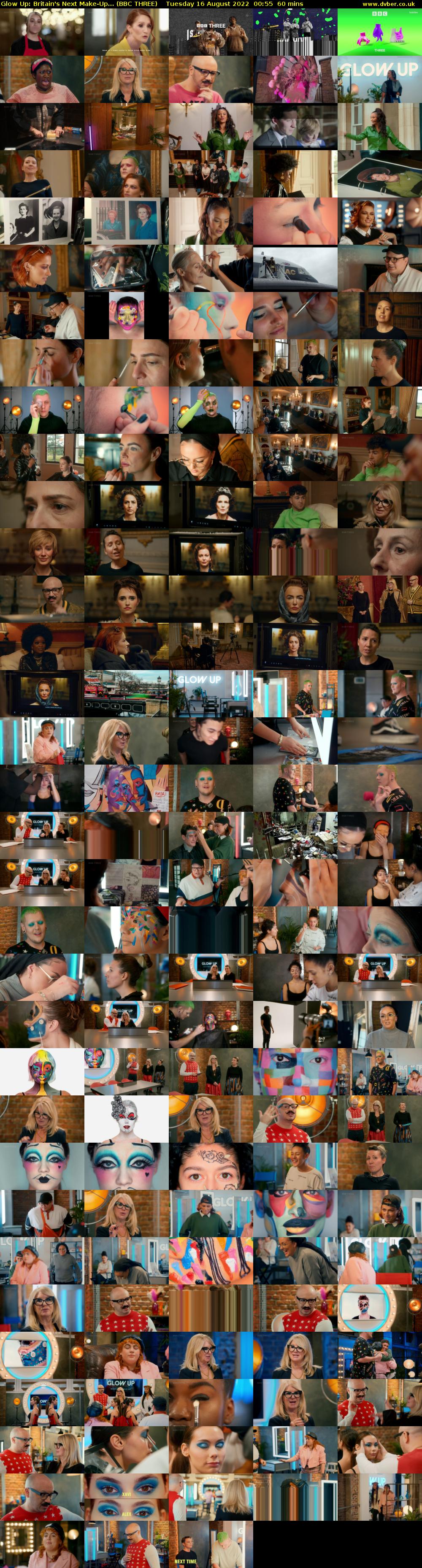 Glow Up: Britain's Next Make-Up... (BBC THREE) Tuesday 16 August 2022 00:55 - 01:55
