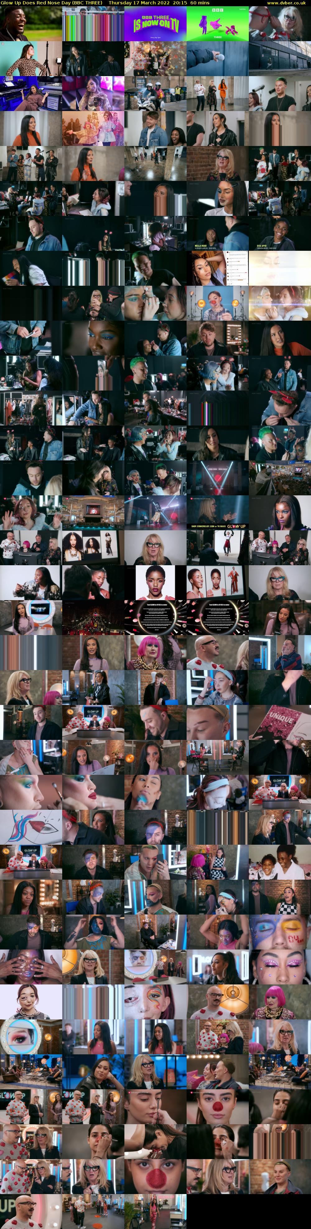 Glow Up Does Red Nose Day (BBC THREE) Thursday 17 March 2022 20:15 - 21:15