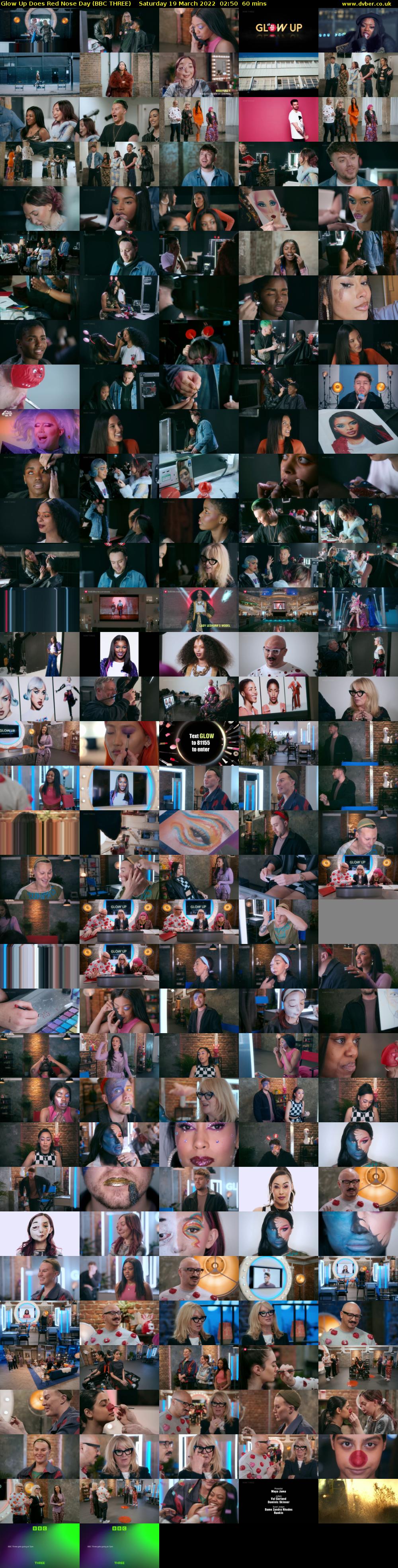 Glow Up Does Red Nose Day (BBC THREE) Saturday 19 March 2022 02:50 - 03:50