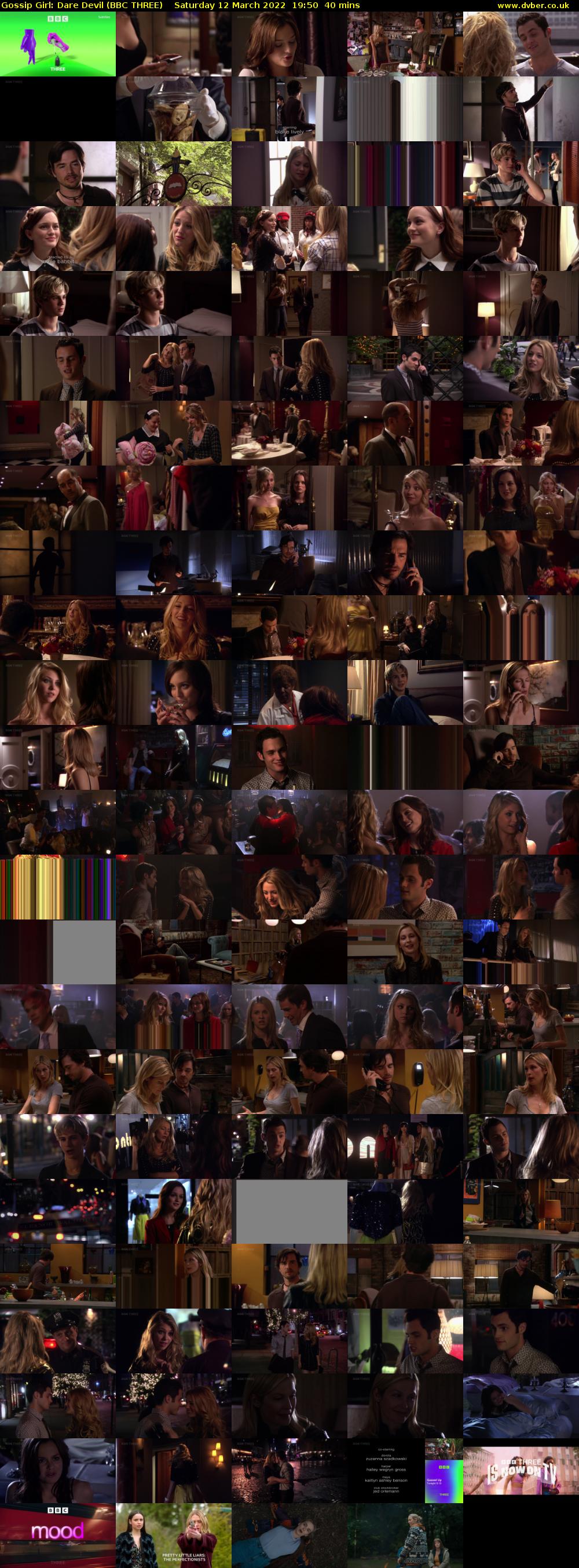 Gossip Girl: Dare Devil (BBC THREE) Saturday 12 March 2022 19:50 - 20:30