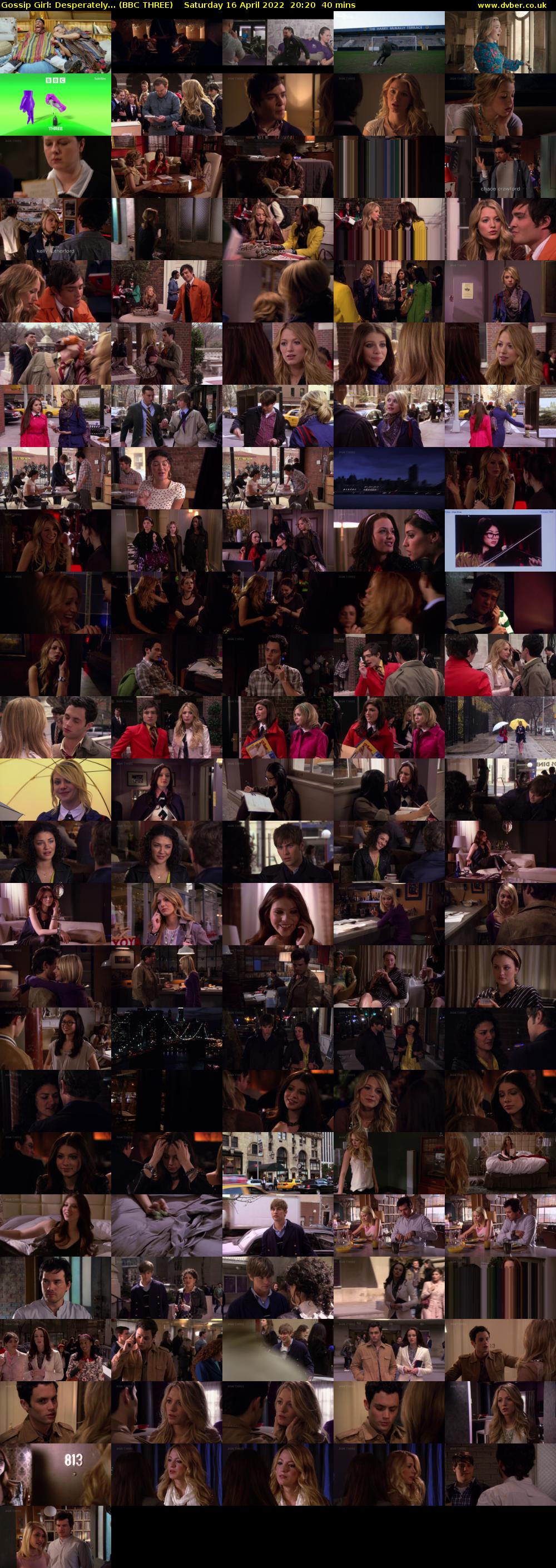 Gossip Girl: Desperately... (BBC THREE) Saturday 16 April 2022 20:20 - 21:00