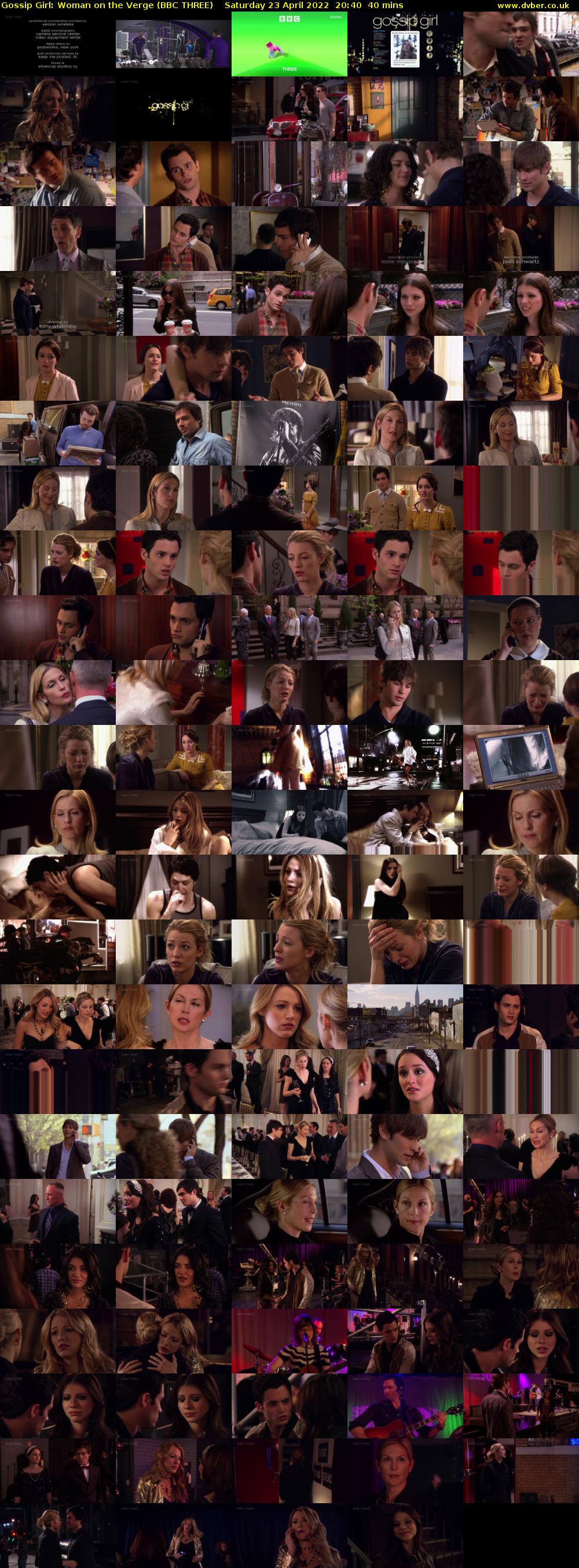 Gossip Girl: Woman on the Verge (BBC THREE) Saturday 23 April 2022 20:40 - 21:20