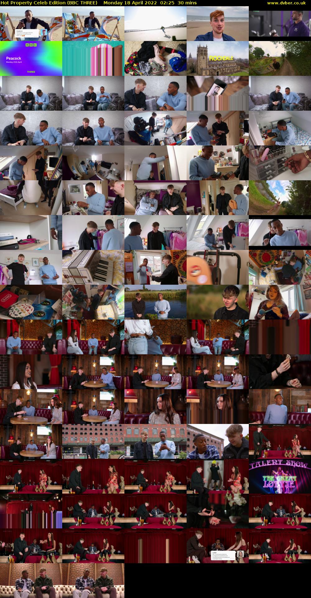 Hot Property Celeb Edition (BBC THREE) Monday 18 April 2022 02:25 - 02:55