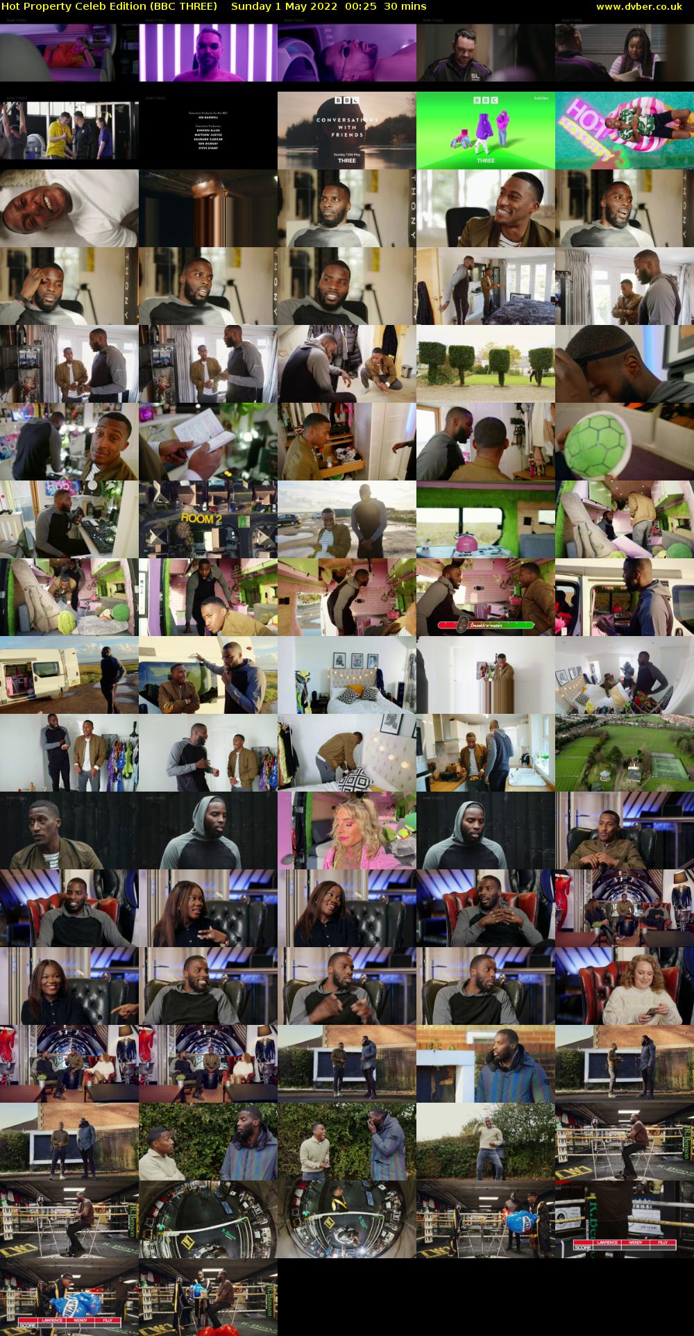 Hot Property Celeb Edition (BBC THREE) Sunday 1 May 2022 00:25 - 00:55