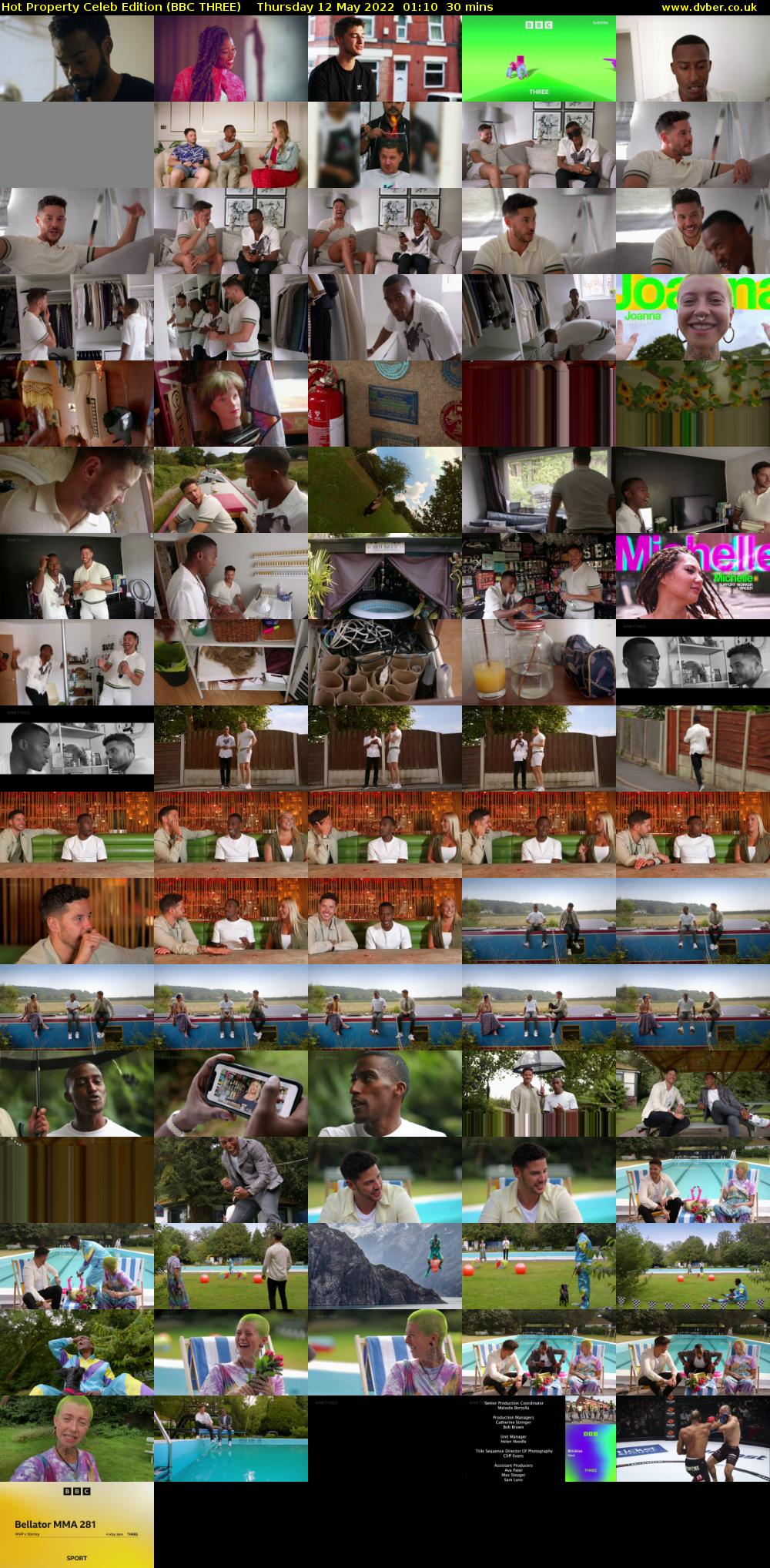 Hot Property Celeb Edition (BBC THREE) Thursday 12 May 2022 01:10 - 01:40
