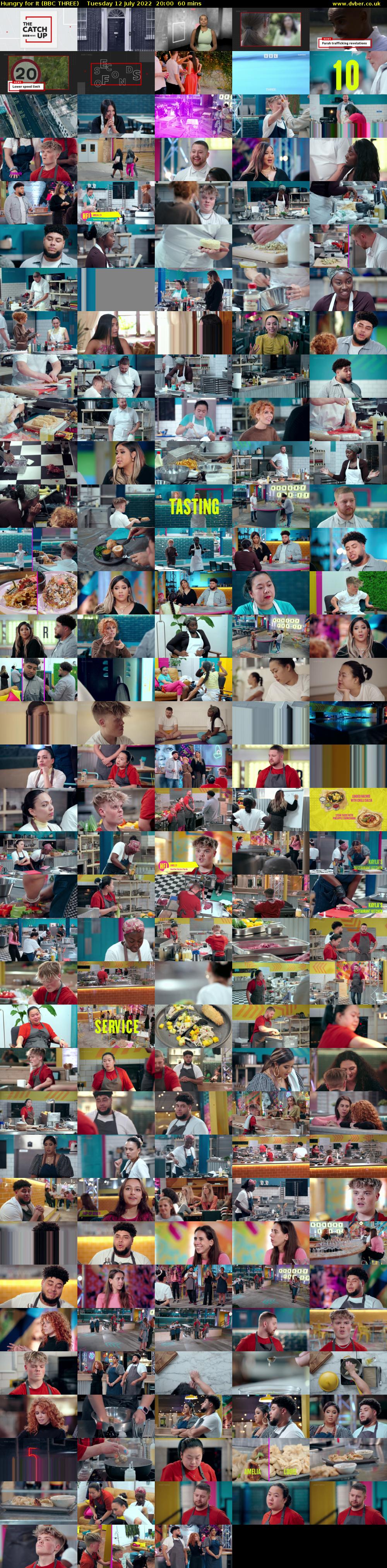Hungry for It (BBC THREE) Tuesday 12 July 2022 20:00 - 21:00