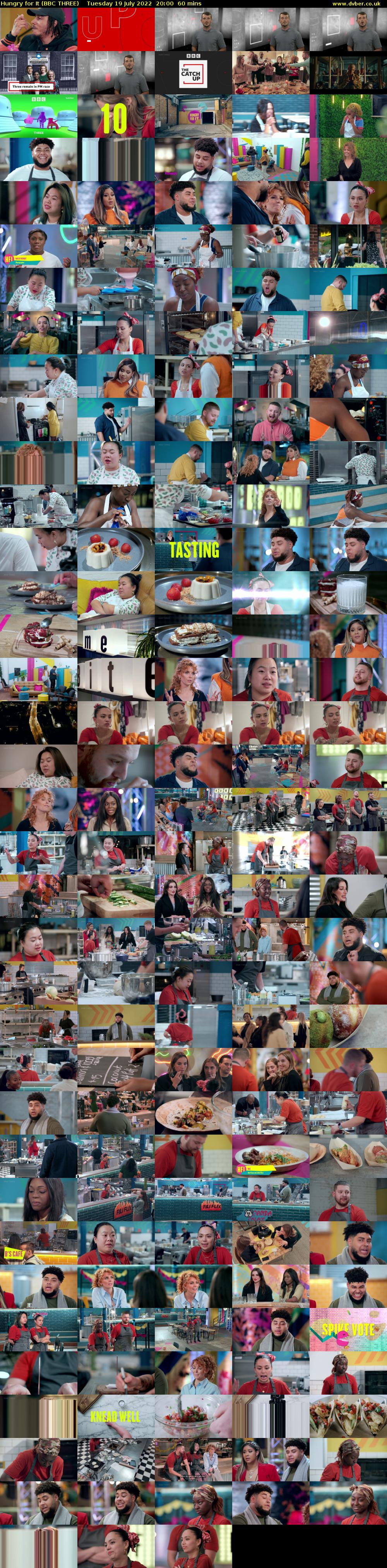 Hungry for It (BBC THREE) Tuesday 19 July 2022 20:00 - 21:00
