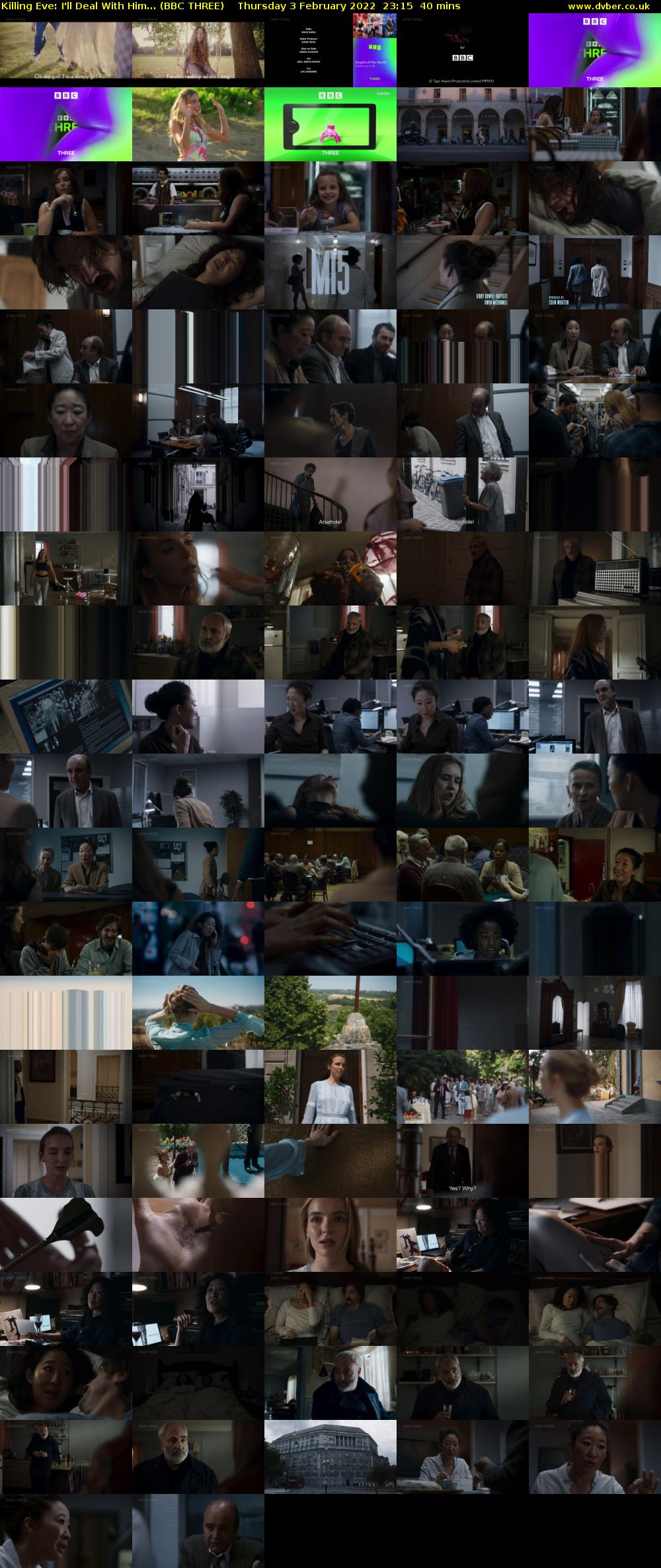 Killing Eve: I'll Deal With Him... (BBC THREE) Thursday 3 February 2022 23:15 - 23:55