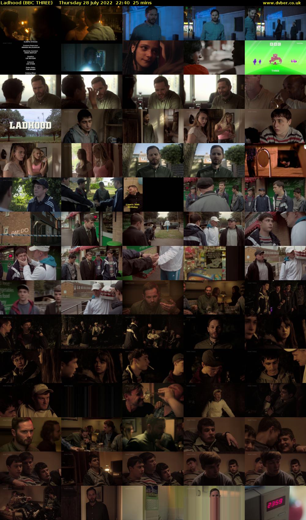 Ladhood (BBC THREE) Thursday 28 July 2022 22:40 - 23:05