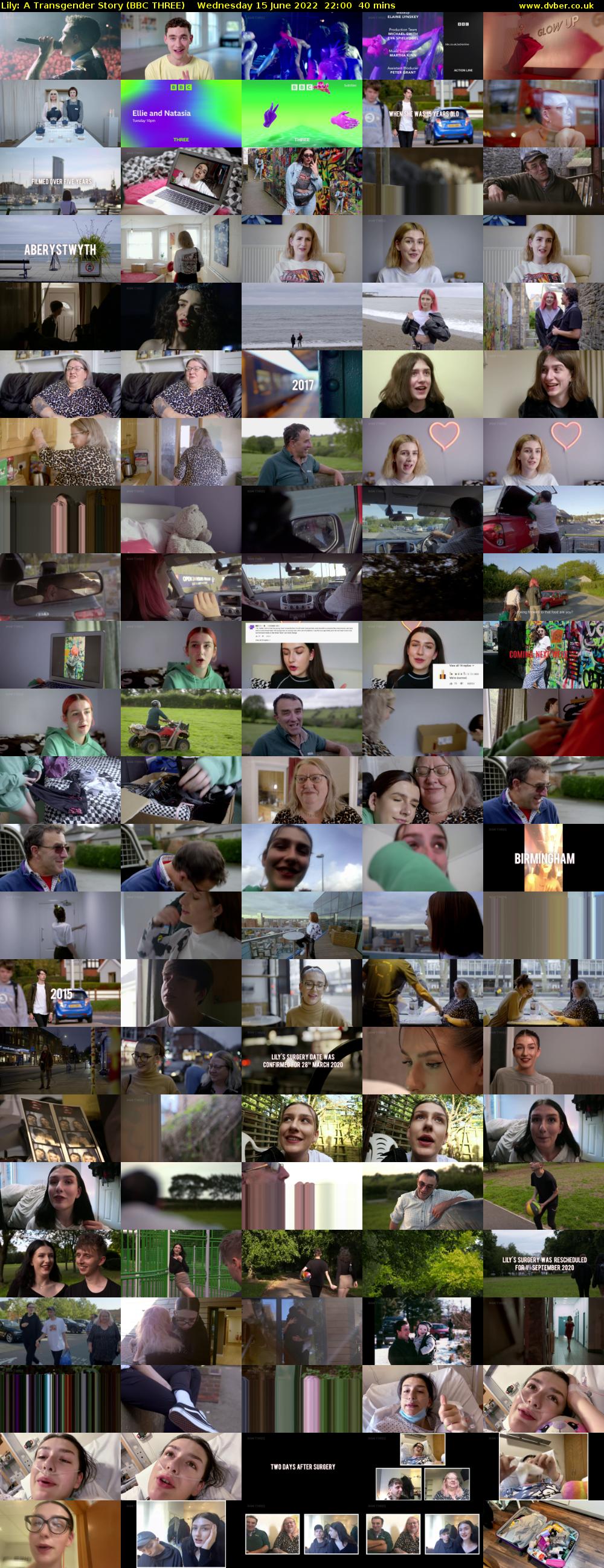 Lily: A Transgender Story (BBC THREE) Wednesday 15 June 2022 22:00 - 22:40