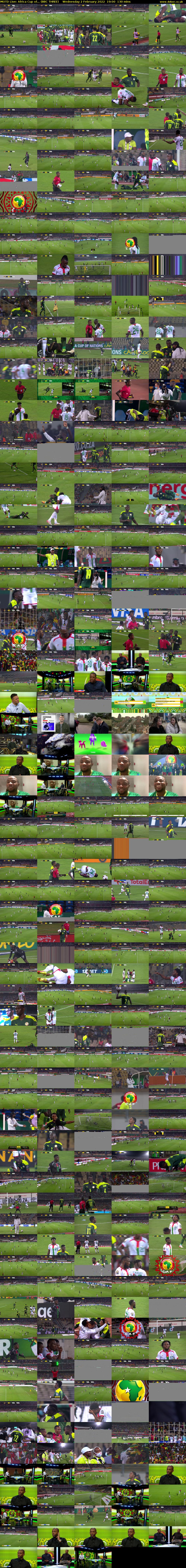 MOTD Live: Africa Cup of... (BBC THREE) Wednesday 2 February 2022 19:00 - 21:10