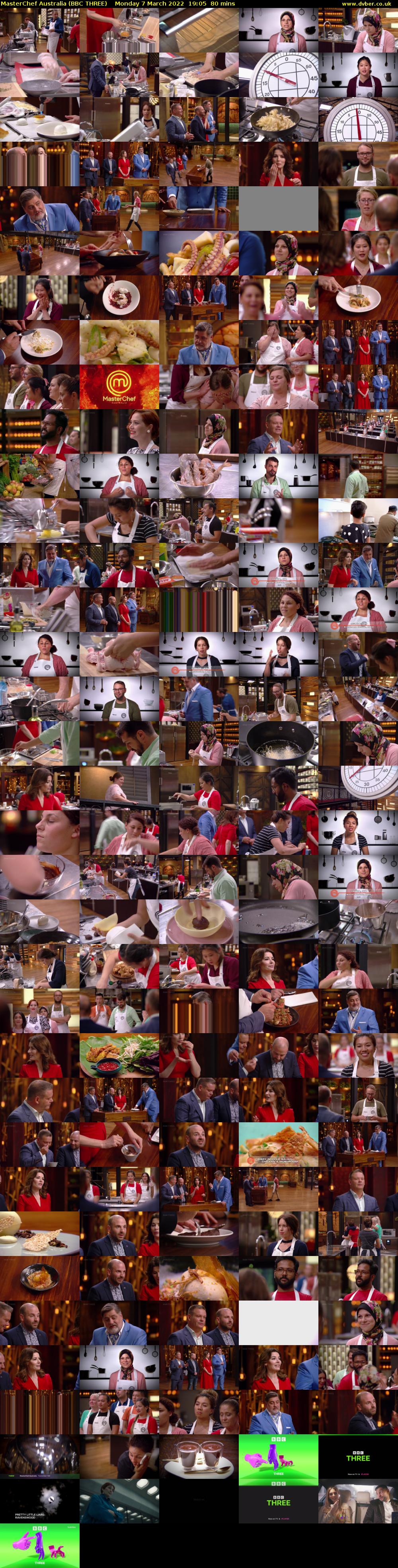 MasterChef Australia (BBC THREE) Monday 7 March 2022 19:05 - 20:25
