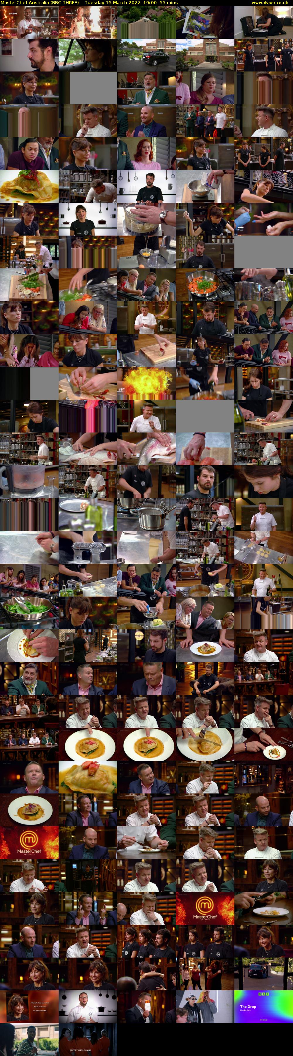 MasterChef Australia (BBC THREE) Tuesday 15 March 2022 19:00 - 19:55