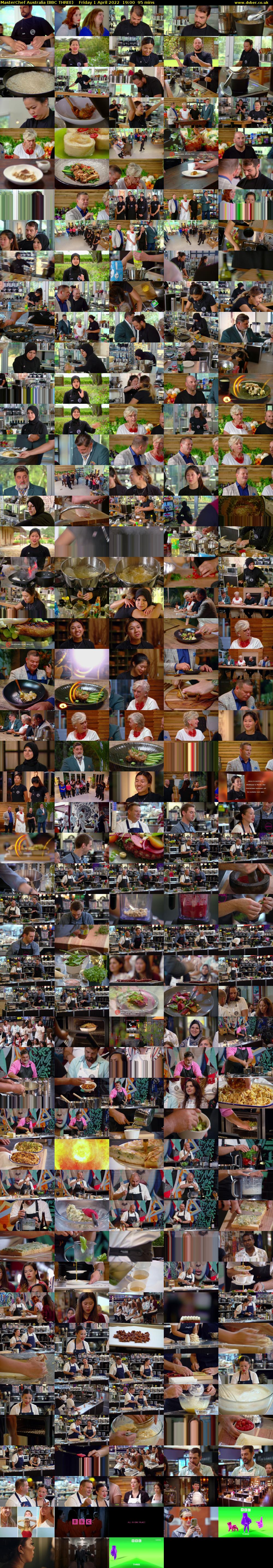 MasterChef Australia (BBC THREE) Friday 1 April 2022 19:00 - 20:35