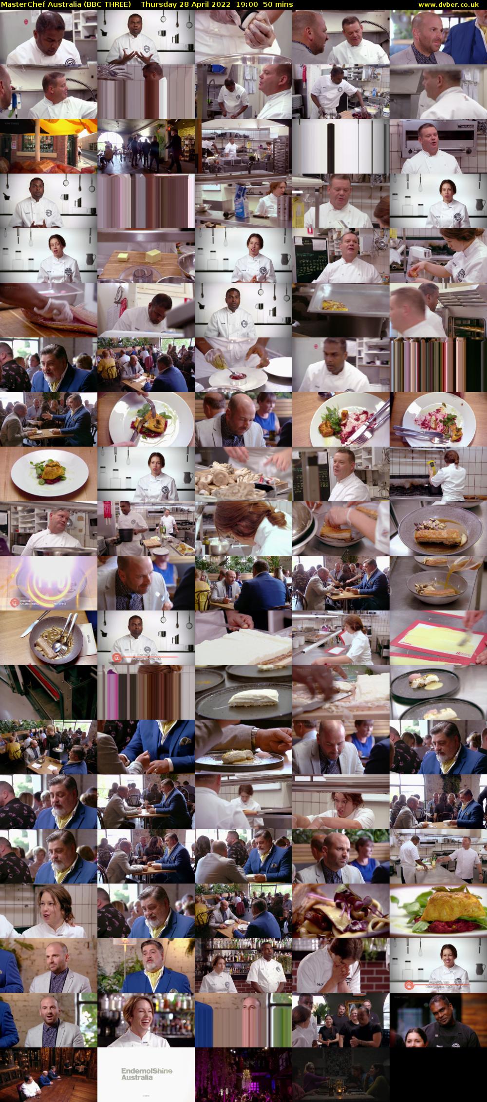 MasterChef Australia (BBC THREE) Thursday 28 April 2022 19:00 - 19:50