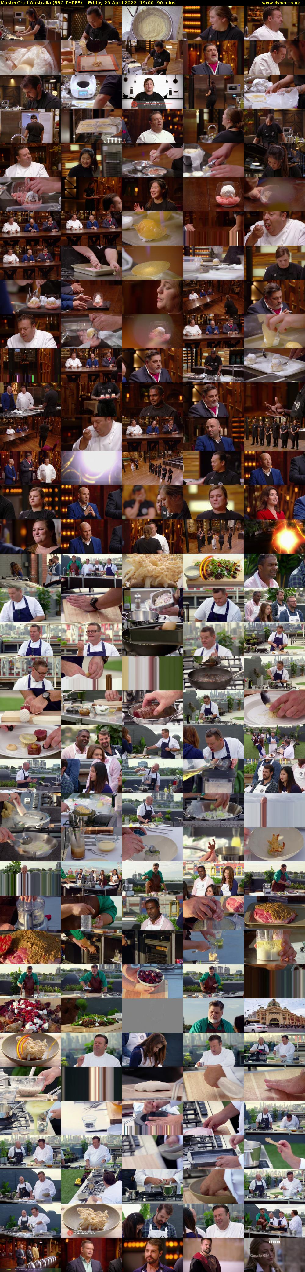 MasterChef Australia (BBC THREE) Friday 29 April 2022 19:00 - 20:30