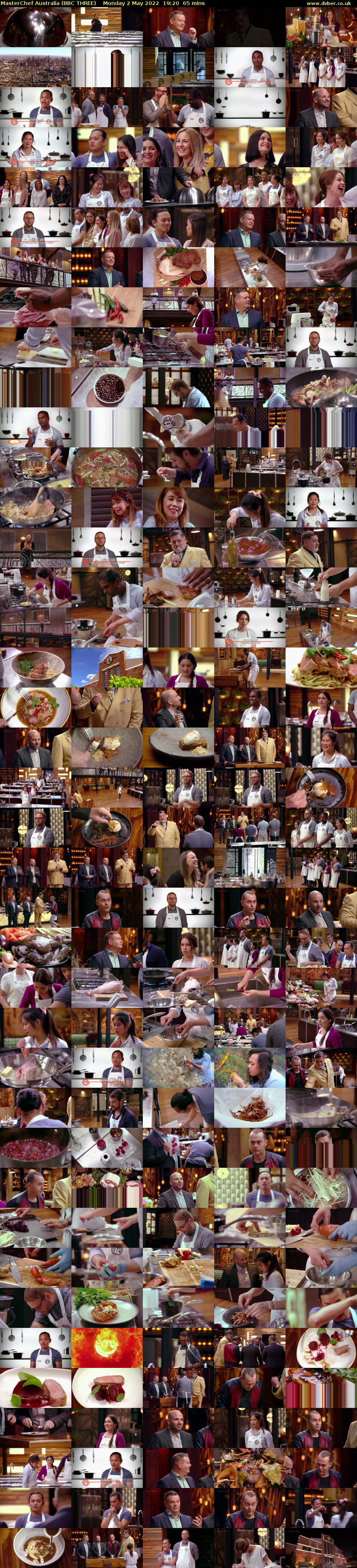 MasterChef Australia (BBC THREE) Monday 2 May 2022 19:20 - 20:25