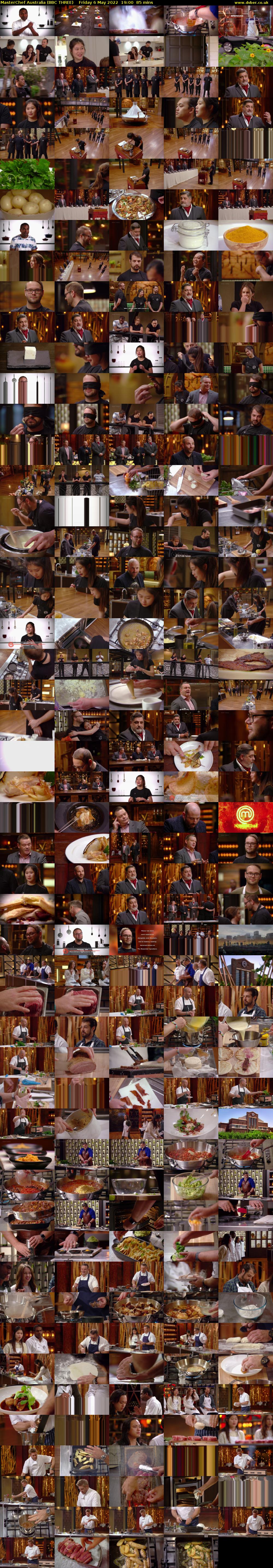 MasterChef Australia (BBC THREE) Friday 6 May 2022 19:00 - 20:25