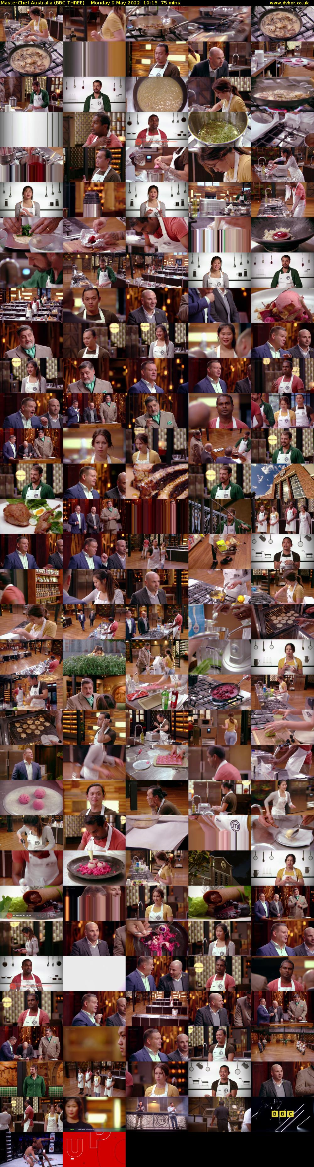 MasterChef Australia (BBC THREE) Monday 9 May 2022 19:15 - 20:30