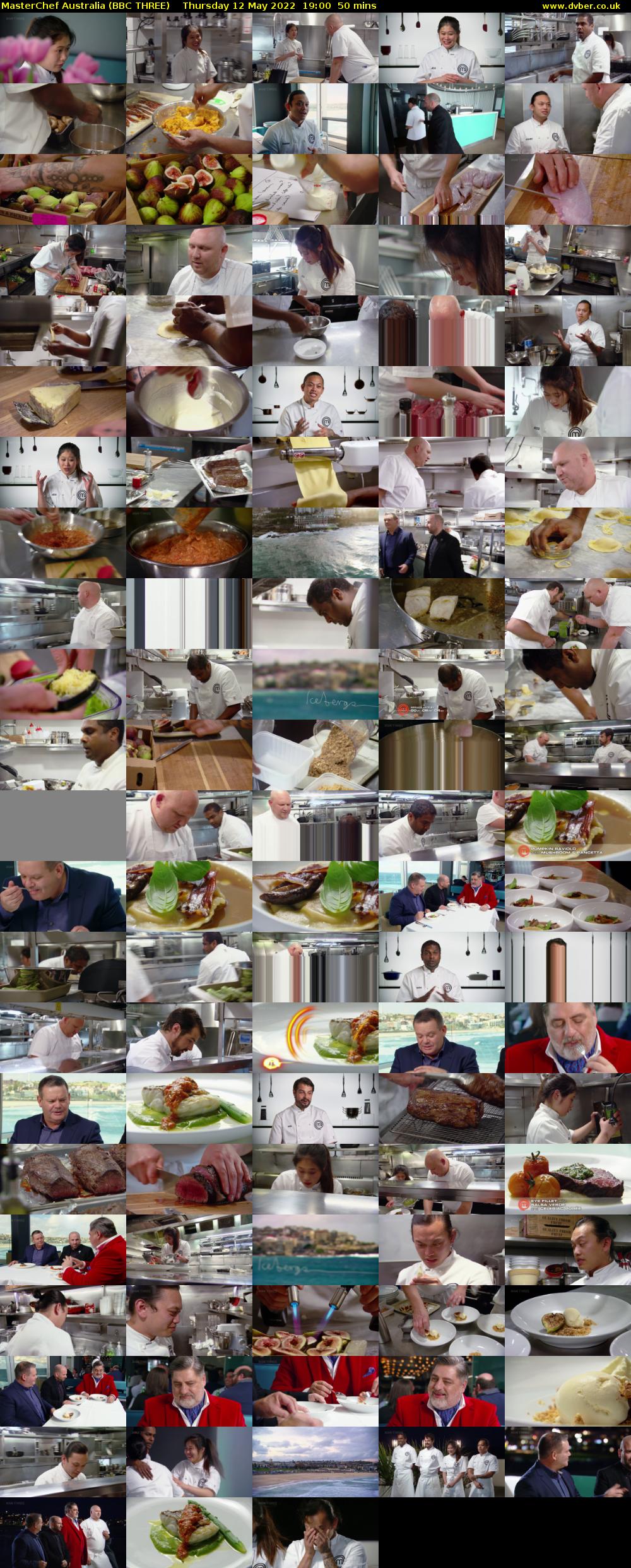 MasterChef Australia (BBC THREE) Thursday 12 May 2022 19:00 - 19:50