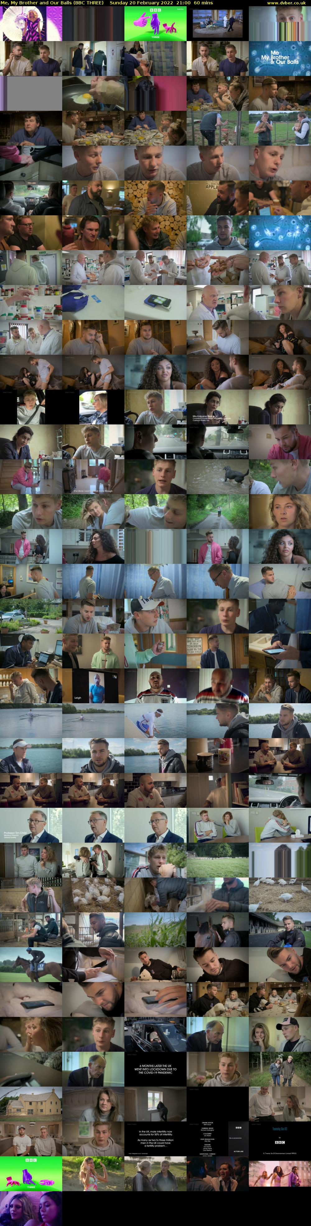 Me, My Brother and Our Balls (BBC THREE) Sunday 20 February 2022 21:00 - 22:00