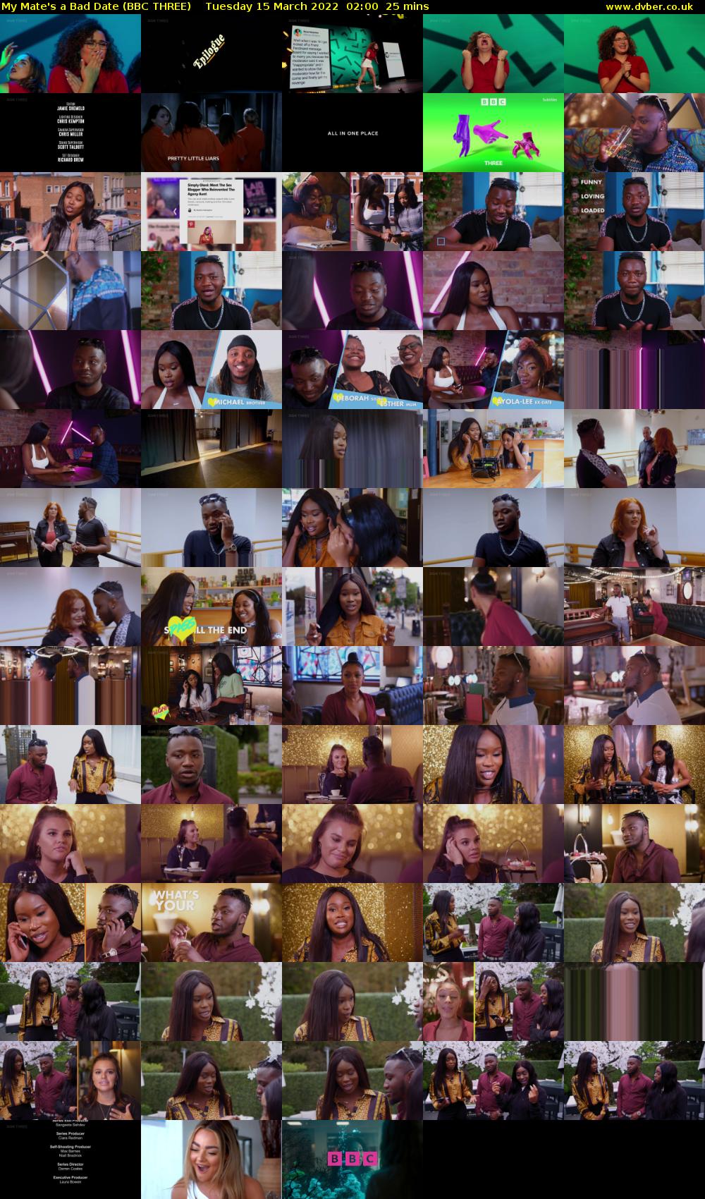 My Mate's a Bad Date (BBC THREE) Tuesday 15 March 2022 02:00 - 02:25
