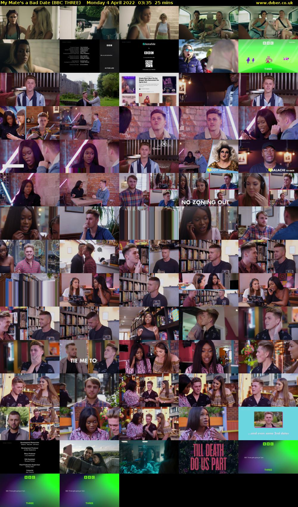 My Mate's a Bad Date (BBC THREE) Monday 4 April 2022 03:35 - 04:00