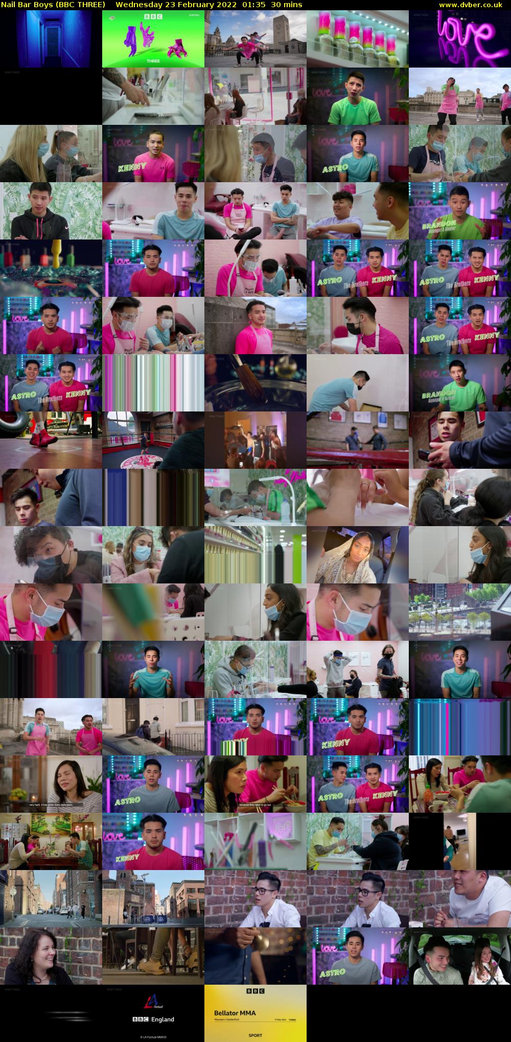 Nail Bar Boys (BBC THREE) Wednesday 23 February 2022 01:35 - 02:05