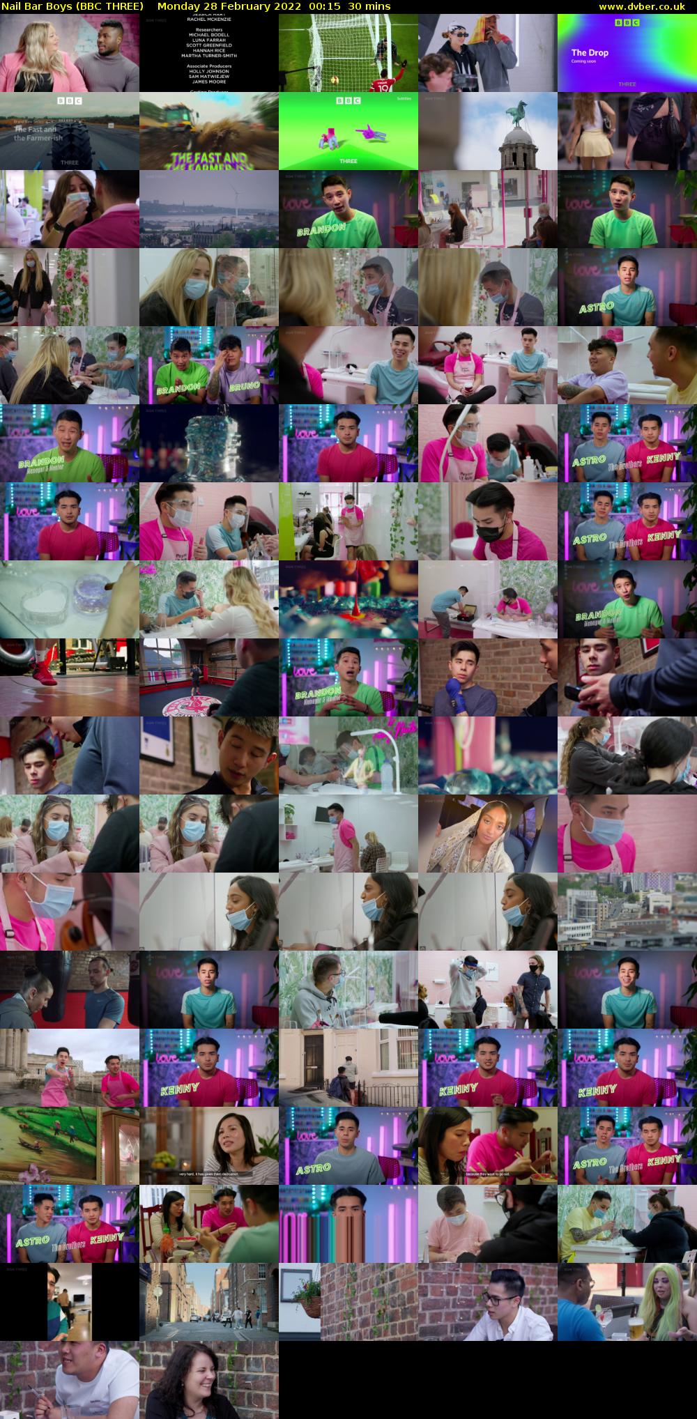 Nail Bar Boys (BBC THREE) Monday 28 February 2022 00:15 - 00:45