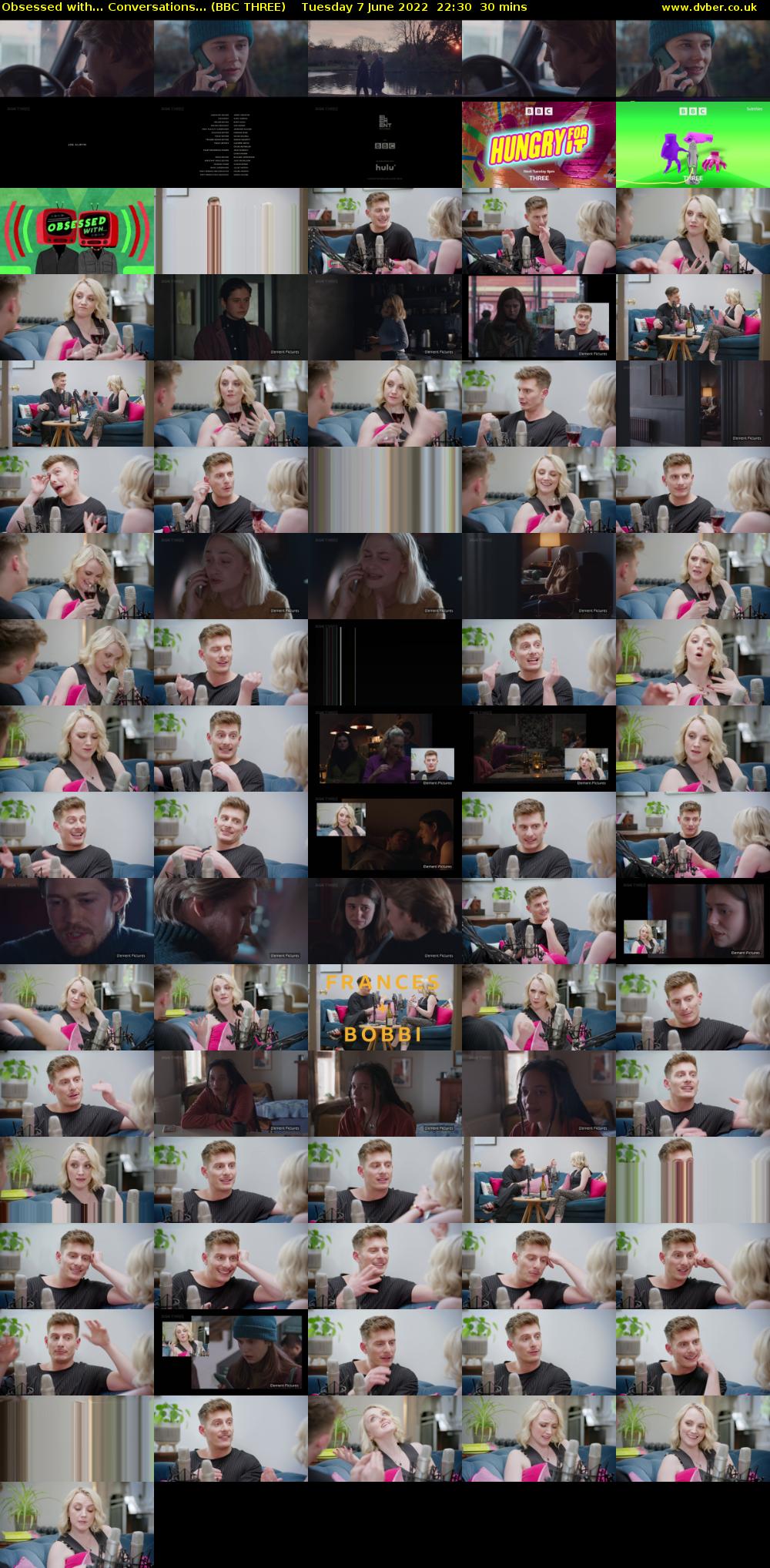 Obsessed with... Conversations... (BBC THREE) Tuesday 7 June 2022 22:30 - 23:00