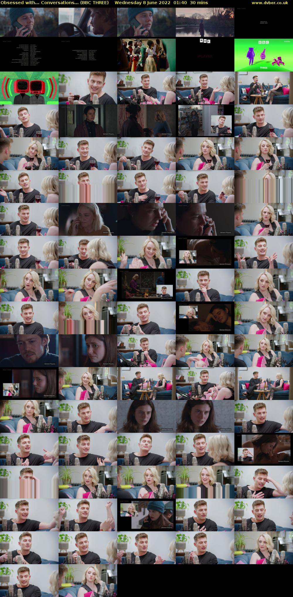 Obsessed with... Conversations... (BBC THREE) Wednesday 8 June 2022 01:40 - 02:10