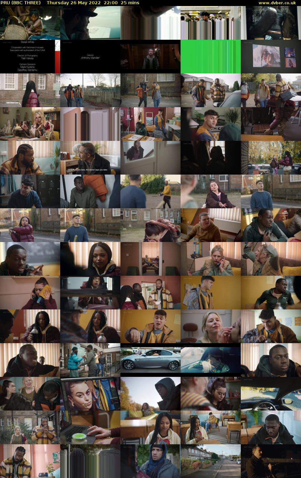 PRU (BBC THREE) Thursday 26 May 2022 22:00 - 22:25