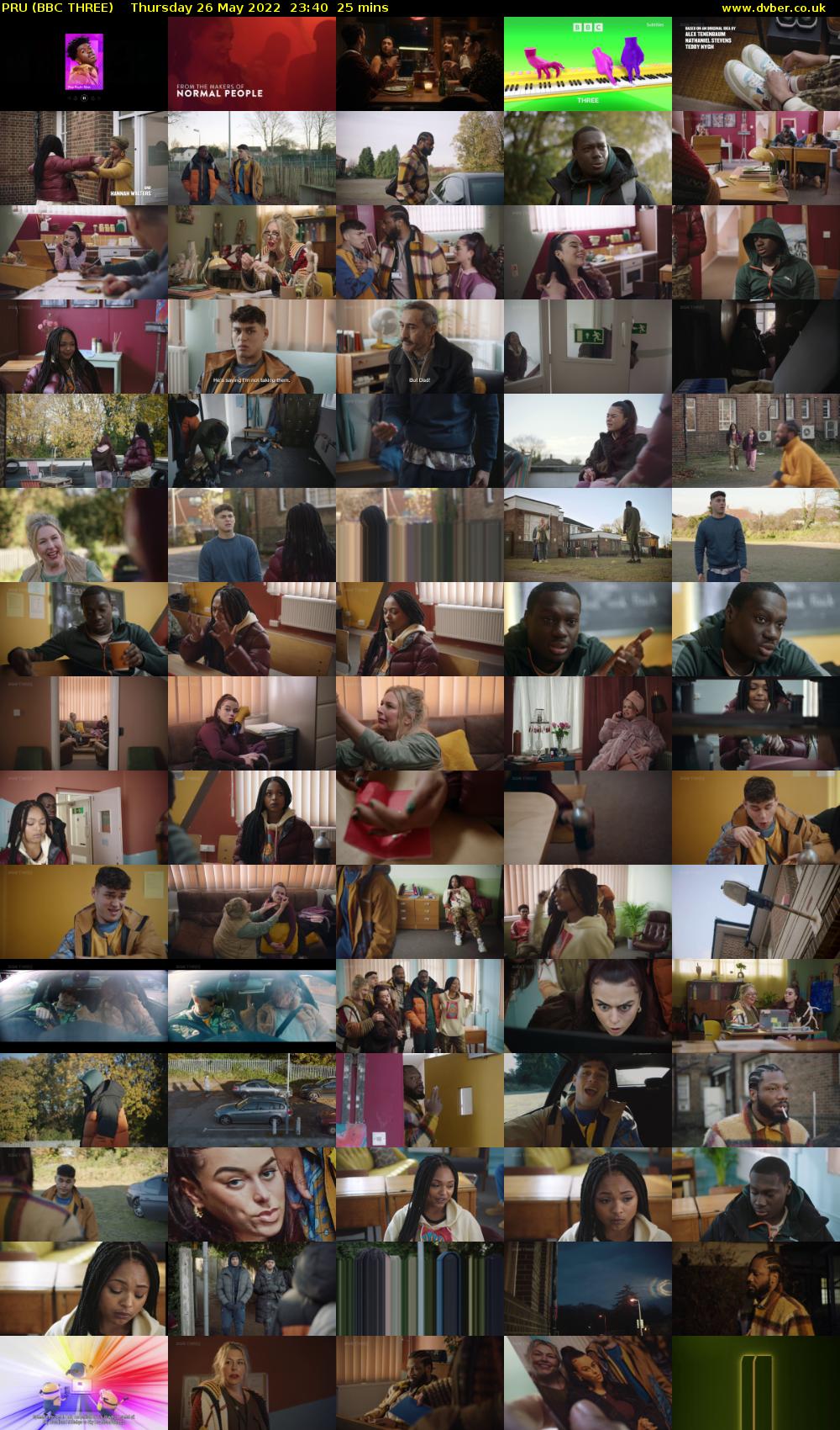PRU (BBC THREE) Thursday 26 May 2022 23:40 - 00:05