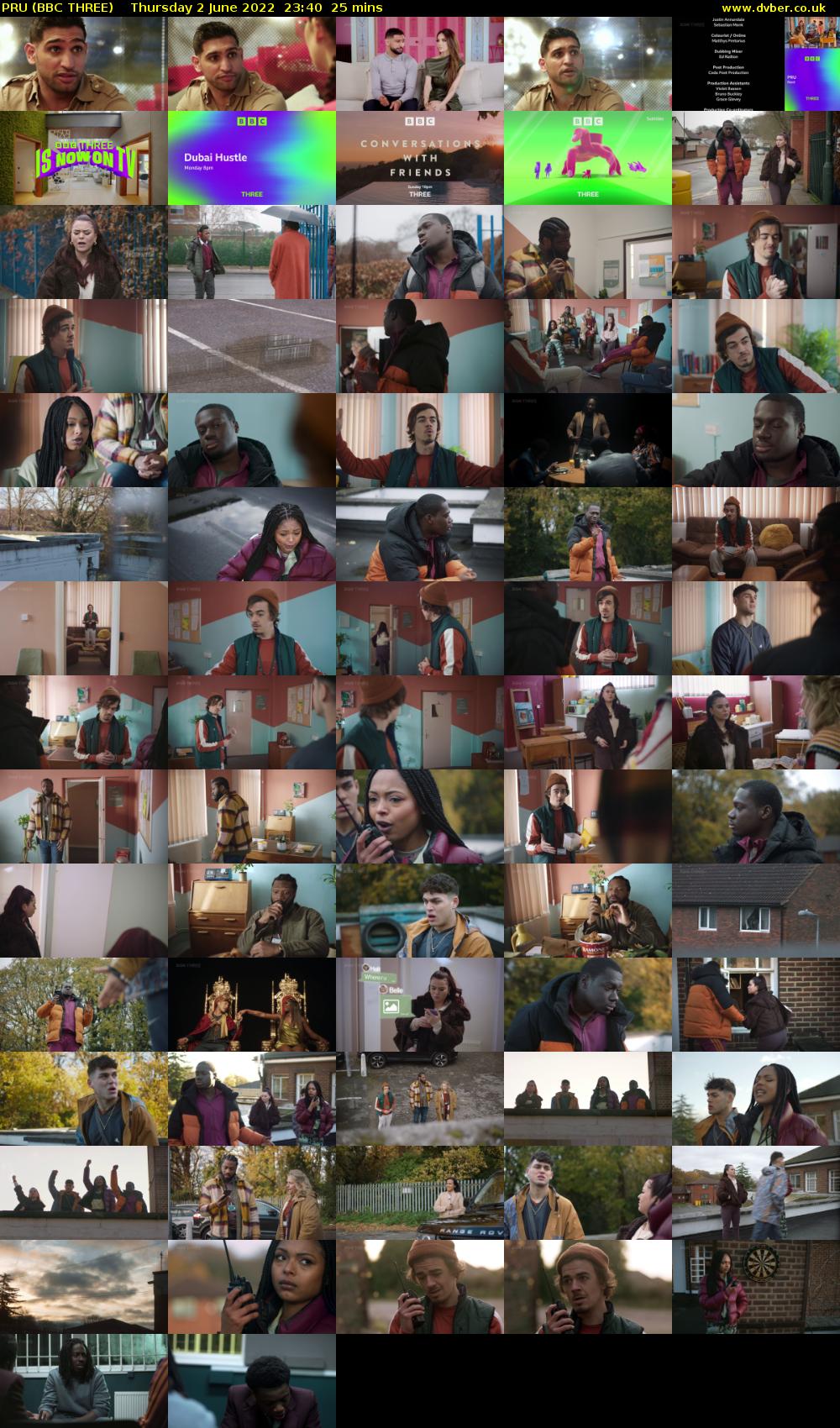 PRU (BBC THREE) Thursday 2 June 2022 23:40 - 00:05