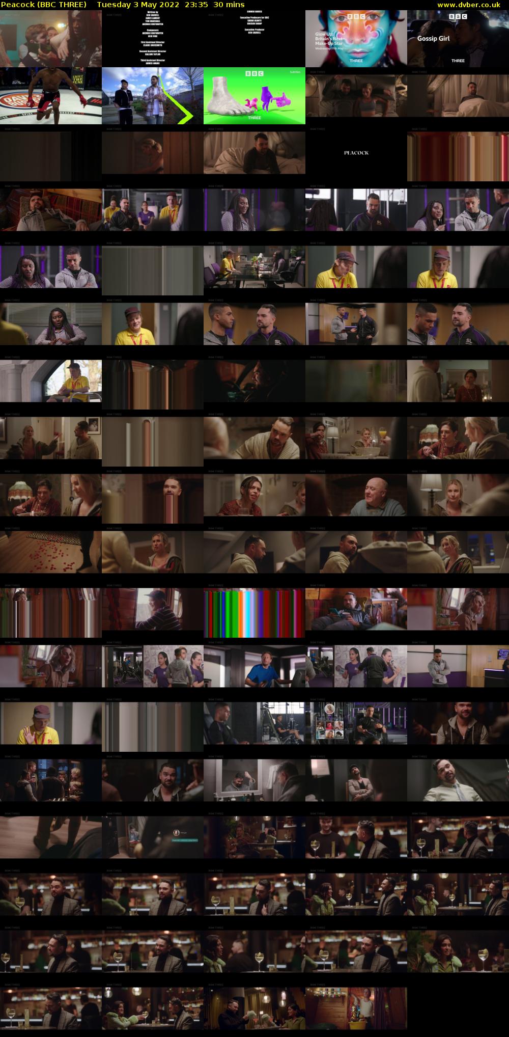 Peacock (BBC THREE) Tuesday 3 May 2022 23:35 - 00:05