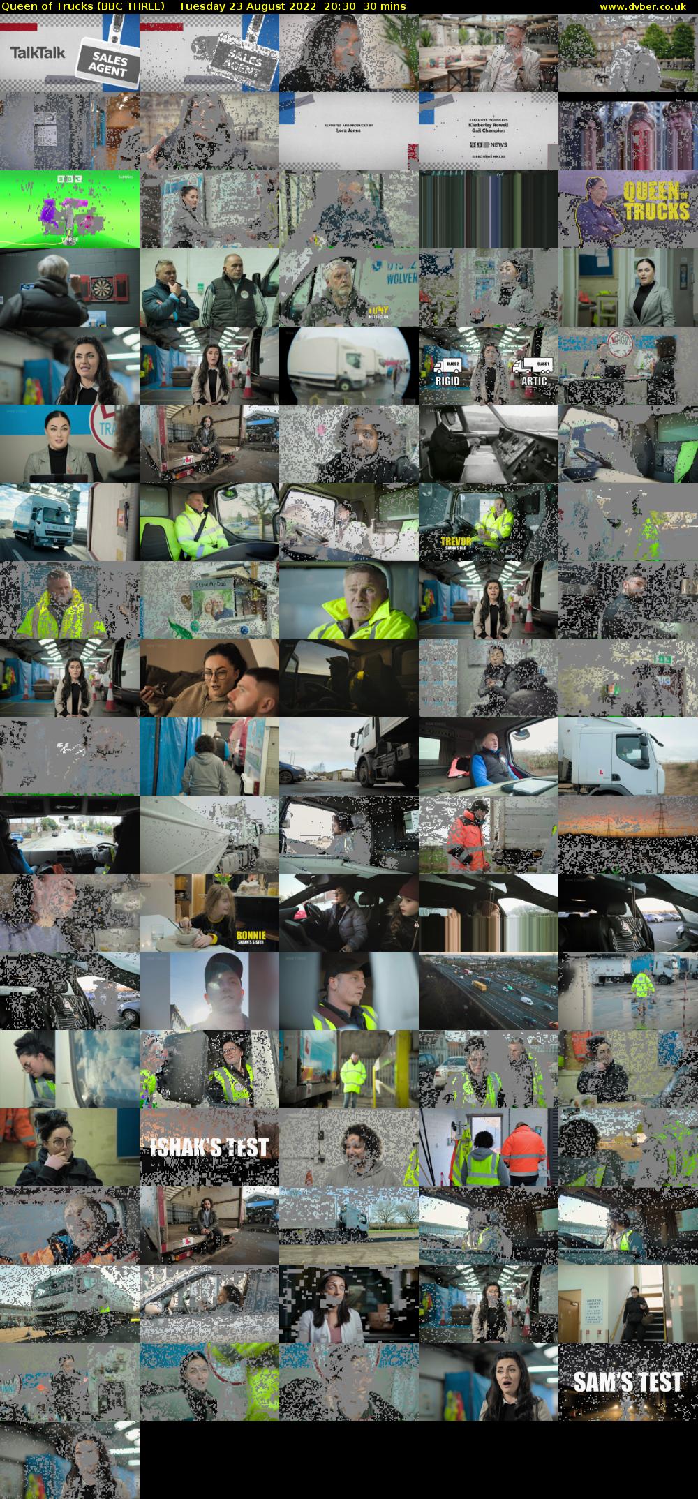 Queen of Trucks (BBC THREE) Tuesday 23 August 2022 20:30 - 21:00
